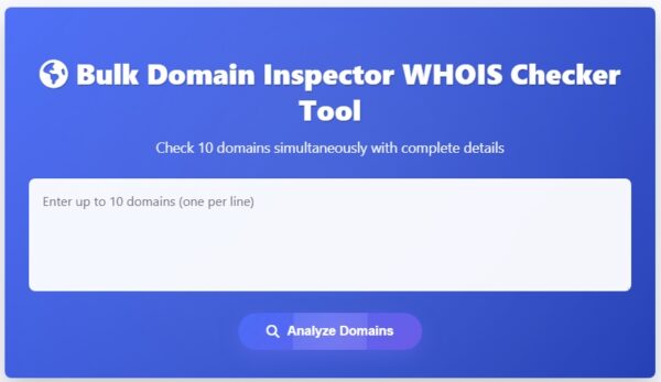 Domain Age Checker