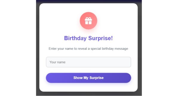 Real TIme age calculator