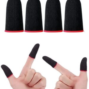 Gaming Finger Sleeves 4Pcs (2 Pair) Anti-Slip Touchscreen Gloves