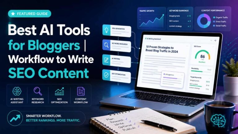 Best AI Tools for Bloggers | Workflow to Write SEO Content