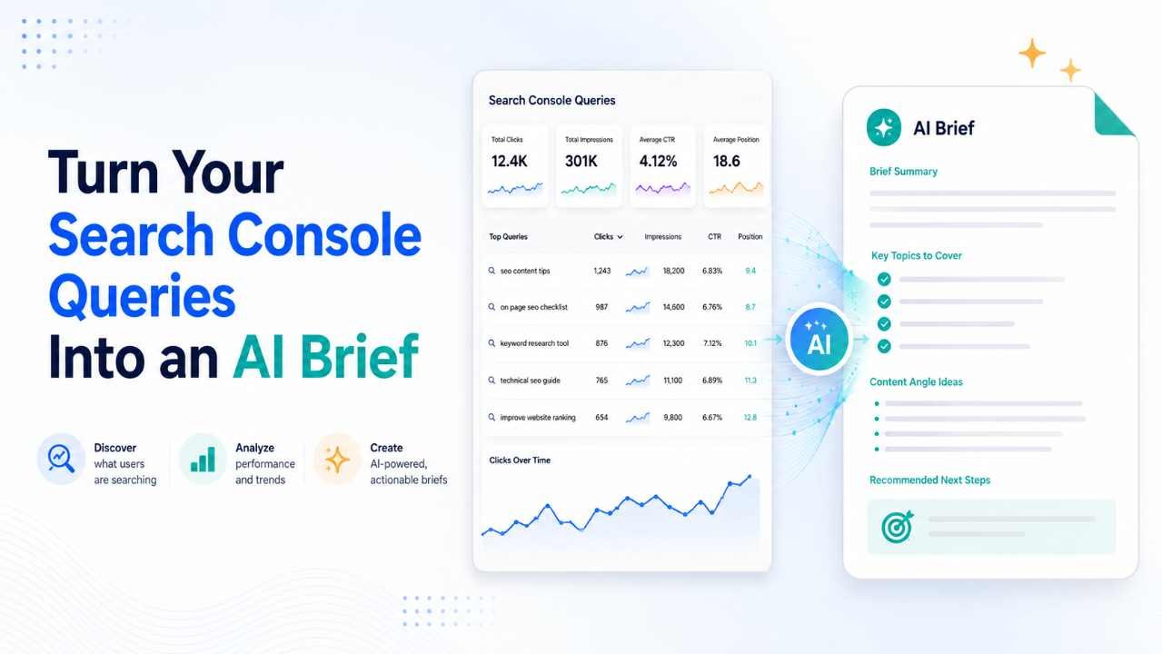 Turn Your Search Console Queries Into an AI Brief