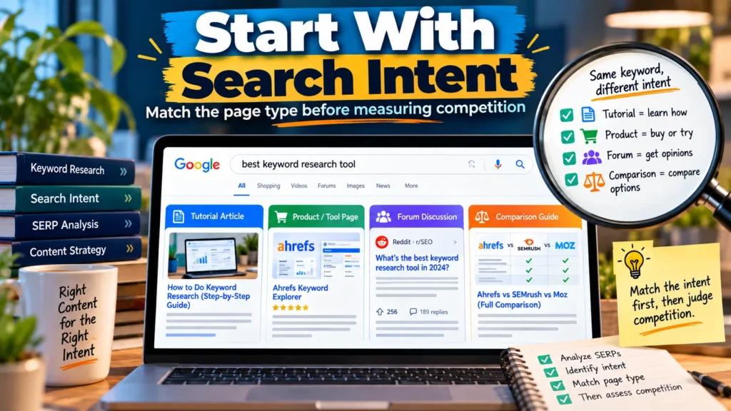 Start with Search Intent